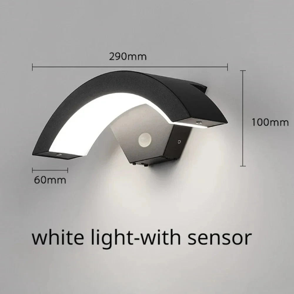 Applique murale extérieure étanche 24W en aluminium | Marco Lucetti 6000K-avec capteur