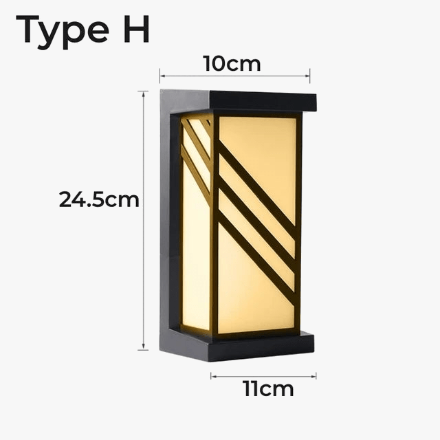 Applique murale extérieure étanche ABS pour illuminer votre jardin | Marco Lucetti