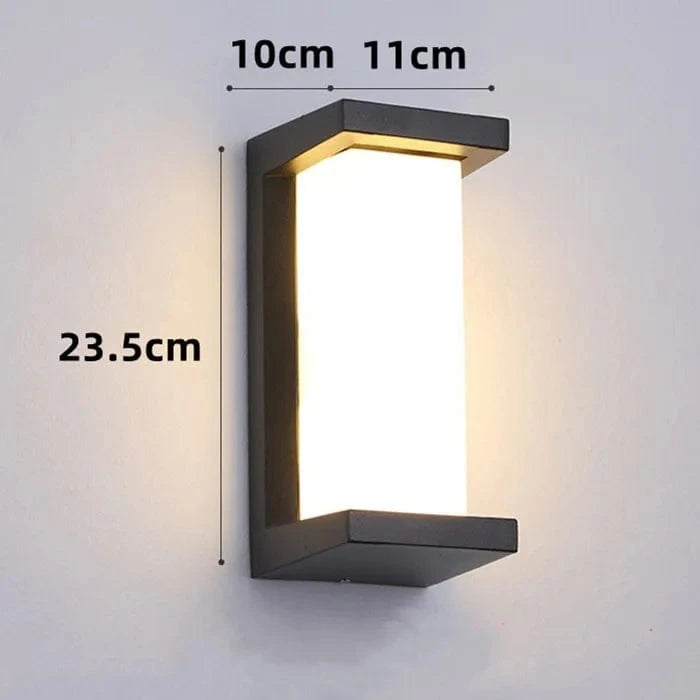 Applique murale extérieure étanche ABS pour illuminer votre jardin | Marco Lucetti ABS acrylique 4 / Blanc chaud 3000K