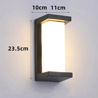 Applique murale extérieure étanche ABS pour illuminer votre jardin | Marco Lucetti ABS acrylique 4 / Blanc chaud 3000K