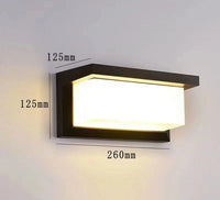 Applique murale extérieure étanche ABS pour illuminer votre jardin | Marco Lucetti ABS acrylique 7 / Blanc chaud 3000K