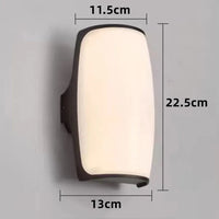 Applique murale extérieure étanche ABS pour illuminer votre jardin | Marco Lucetti ABS acrylique 8 / Blanc chaud 3000K