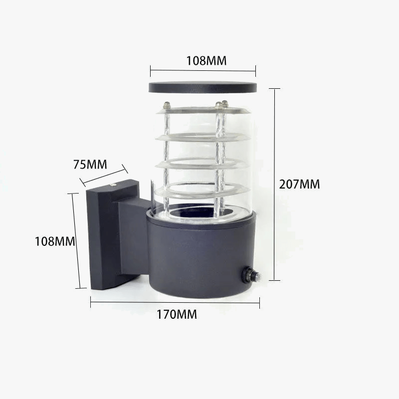 Applique murale extérieure étanche avec contrôle de lumière pour jardin | Marco Lucetti