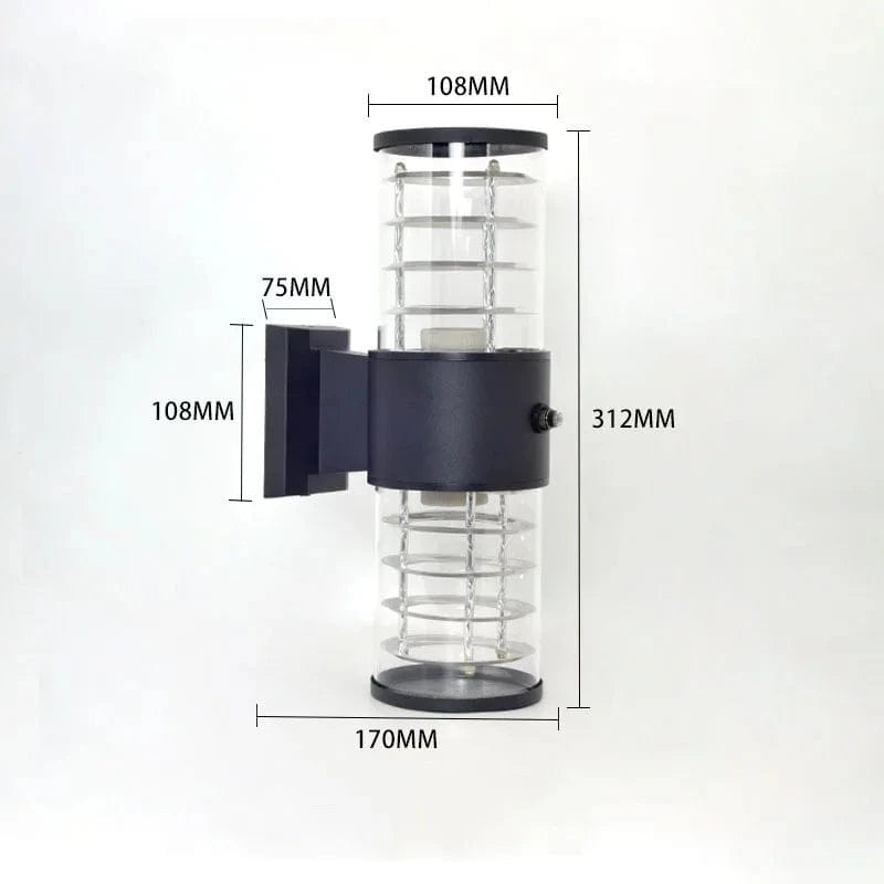 Applique murale extérieure étanche avec contrôle de lumière pour jardin | Marco Lucetti 2 / Blanc naturel 4000K
