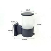 Applique murale extérieure étanche avec contrôle de lumière pour jardin | Marco Lucetti 3 / Blanc froid 6000K