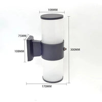 Applique murale extérieure étanche avec contrôle de lumière pour jardin | Marco Lucetti 4 / Blanc froid 6000K