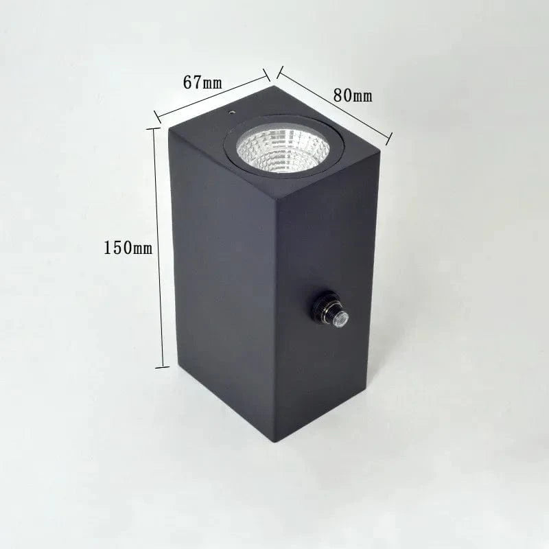 Applique murale extérieure étanche avec contrôle de lumière pour jardin | Marco Lucetti 5 / Blanc chaud 3000K