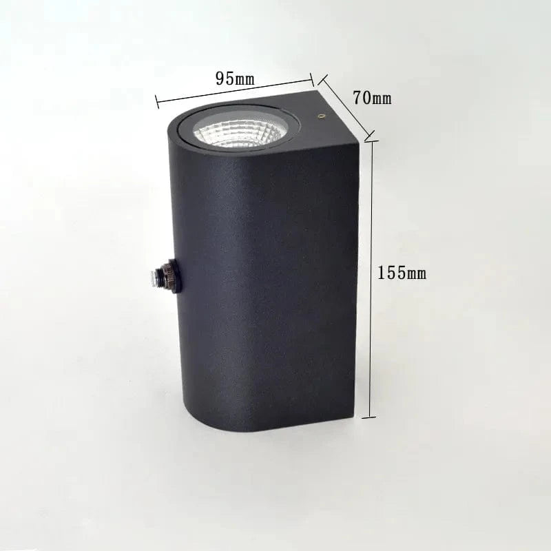 Applique murale extérieure étanche avec contrôle de lumière pour jardin | Marco Lucetti 6 / Blanc froid 6000K