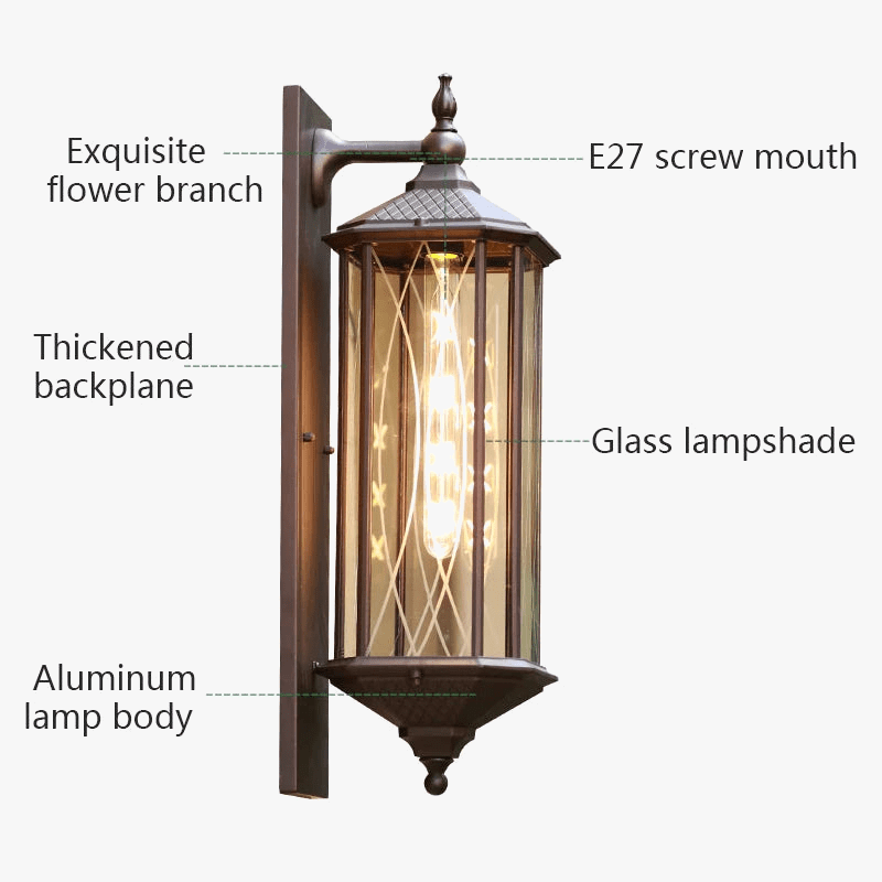 Applique murale Extérieure Étanche ChinoisTrad® | Marco Lucetti