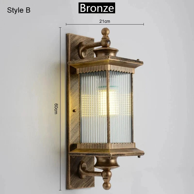 Applique murale Extérieure Étanche ChinoisTrad® | Marco Lucetti Style B Bronze