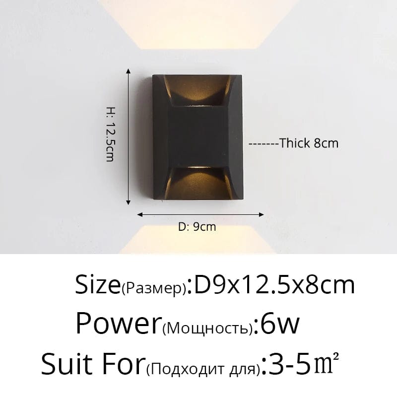 Applique Murale Extérieure Étanche Double Tête Éclairage Créatif - LuxTech | Marco Lucetti