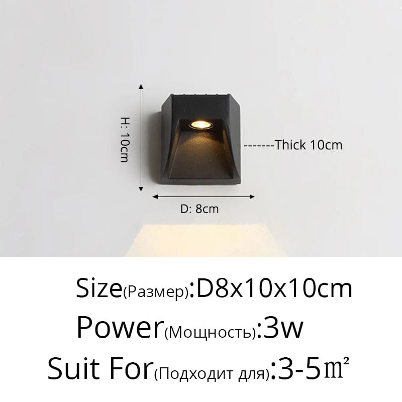 Applique Murale Extérieure Étanche Double Tête Éclairage Créatif - LuxTech | Marco Lucetti