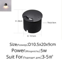 Applique Murale Extérieure Étanche Double Tête Éclairage Créatif - LuxTech | Marco Lucetti Style F D10,5x20cm / Blanc chaud (2700-3500K)