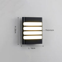 Applique murale extérieure étanche et moderne Rwan | Marco Lucetti A - L16x20cm / Chaude