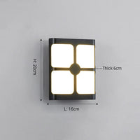 Applique murale extérieure étanche et moderne Rwan | Marco Lucetti C - L16x20cm / Froide