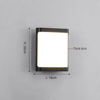 Applique murale extérieure étanche et moderne Rwan | Marco Lucetti D - L16x20cm / Froide