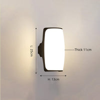 Applique murale extérieure étanche et moderne Rwan | Marco Lucetti E - L25x13cm / Froide