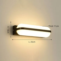 Applique murale extérieure étanche et moderne Rwan | Marco Lucetti F - L25x13cm / Froide