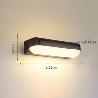 Applique murale extérieure étanche et moderne Rwan | Marco Lucetti G - L25x13cm / Froide