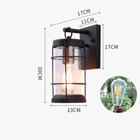 Applique murale extérieure étanche Herbe Noire - Design Moderne Américain | Marco Lucetti