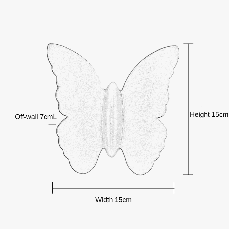 Applique murale extérieure étanche LED papillon décoratif | Marco Lucetti