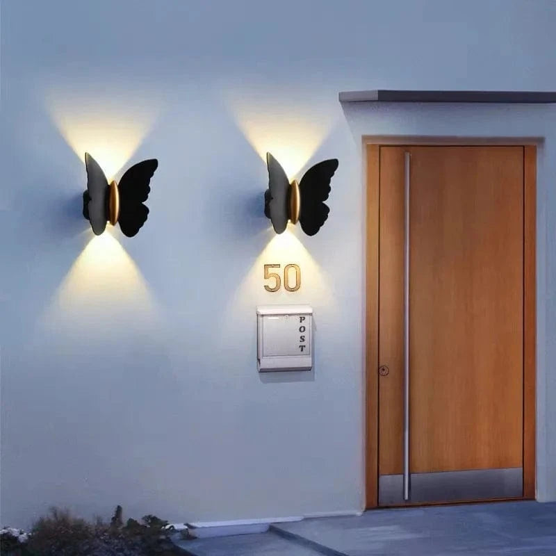 Applique murale extérieure étanche LED papillon décoratif | Marco Lucetti