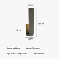 Applique murale extérieure étanche moderne en aluminium pour balcon - Urban Glow | Marco Lucetti