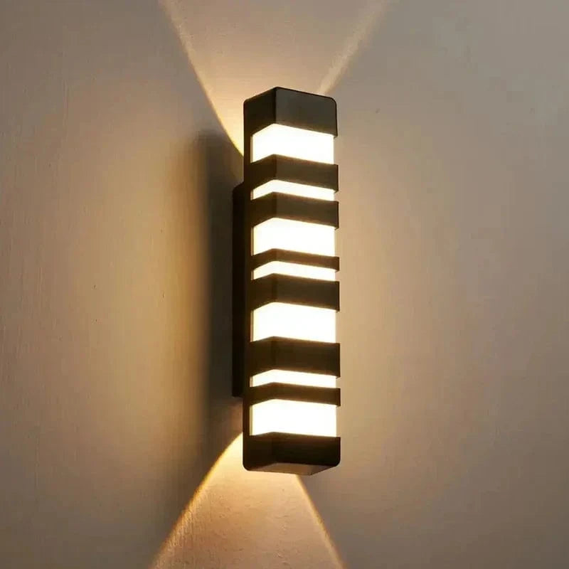 Applique murale extérieure étanche rectangulaire Lumina - Décoration de jardin Maison & Porche | Marco Lucetti Applique murale / Tapez D