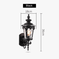 Applique Murale Extérieure Étanche Style Rétro Européen - Idéale pour le Jardin | Marco Lucetti