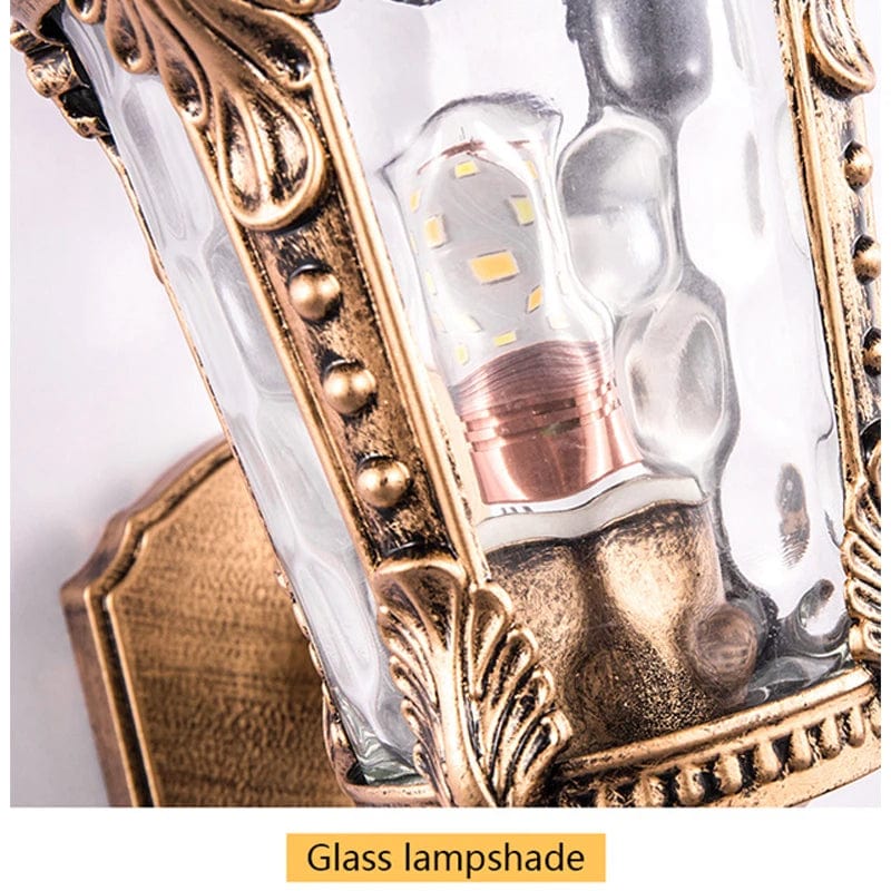 Applique Murale Extérieure Étanche Style Rétro Européen - Idéale pour le Jardin | Marco Lucetti