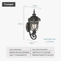 Applique murale extérieure Européenne, design rétro, étanche - Idéale pour le patio | Marco Lucetti