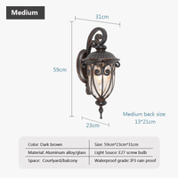 Applique murale extérieure Européenne, design rétro, étanche - Idéale pour le patio | Marco Lucetti