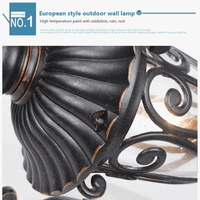 Applique murale extérieure Européenne, design rétro, étanche - Idéale pour le patio | Marco Lucetti