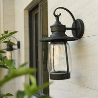 Applique murale extérieure européenne étanche jardin Villa entrée cour porche lumière rétro cheval lumières balcon verre E27 éclairage - Marque Lumina Europe | Marco Lucetti