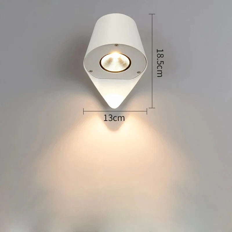 Applique murale extérieure IP54 pour l'entrée de la maison, le jardin et la terrasse | Marco Lucetti Blanc / Lumière chaude