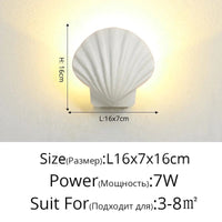 Applique murale extérieure LED Creative Shell - Éclairage pour Salon Chambre Hôtel | Marco Lucetti