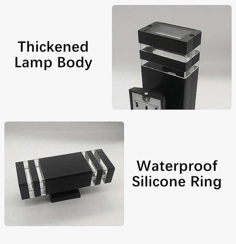 Applique murale extérieure LED Cube | Marco Lucetti