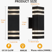 Applique murale extérieure LED Cube | Marco Lucetti