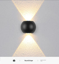 Applique murale extérieure LED Design | Marco Lucetti Rond 2 têtes