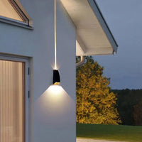 Applique murale extérieure LED étanche haut et bas AC90-260V 2*3W COB en aluminium pour jardin et porche | Marco Lucetti