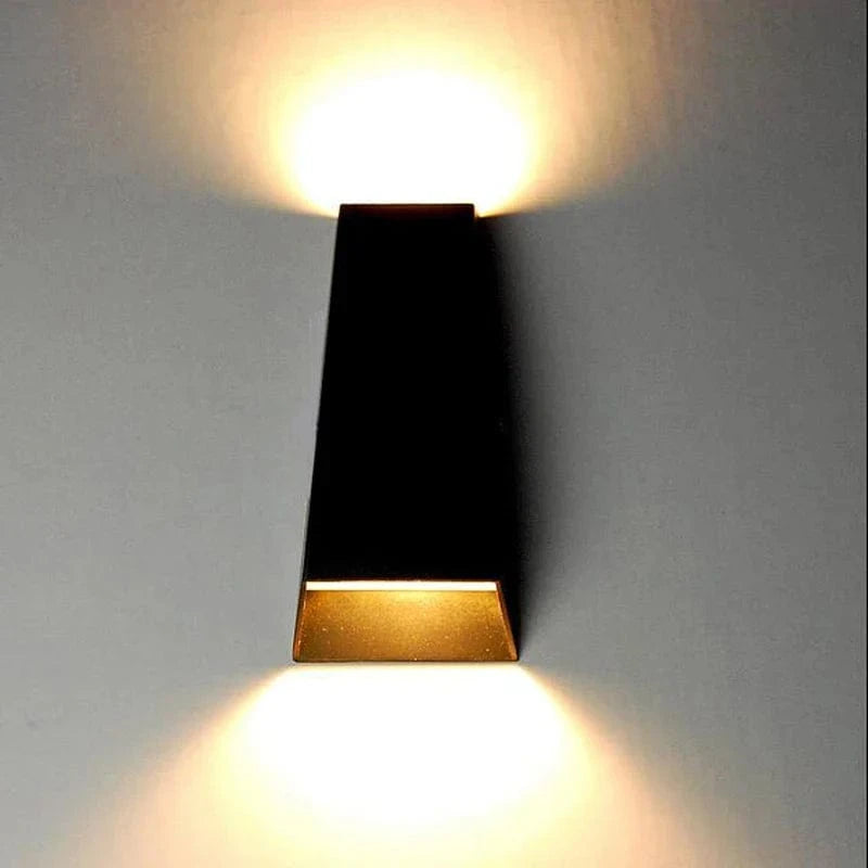 Applique murale extérieure LED étanche haut et bas AC90-260V 2*3W COB en aluminium pour jardin et porche | Marco Lucetti