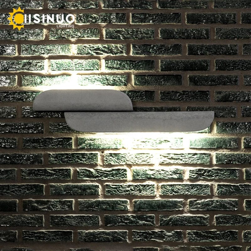 Applique murale extérieure LED étanche IP65 pour porte d'entrée de porche, finition blanche | Marco Lucetti