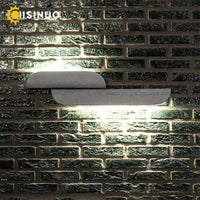 Applique murale extérieure LED étanche IP65 pour porte d'entrée de porche, finition blanche | Marco Lucetti