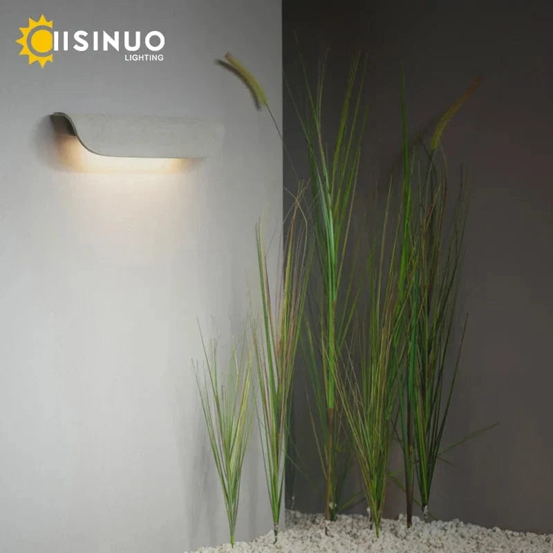 Applique murale extérieure LED étanche IP65 pour porte d'entrée de porche, finition blanche | Marco Lucetti