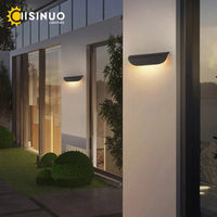 Applique murale extérieure LED étanche IP65 pour porte d'entrée de porche, finition blanche | Marco Lucetti