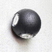 Applique murale extérieure LED moderne noir pour jardin | Marco Lucetti