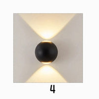 Applique murale extérieure LED moderne noir pour jardin | Marco Lucetti