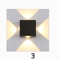 Applique murale extérieure LED moderne noir pour jardin | Marco Lucetti