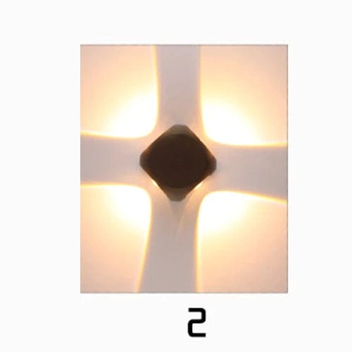 Applique murale extérieure LED moderne noir pour jardin | Marco Lucetti