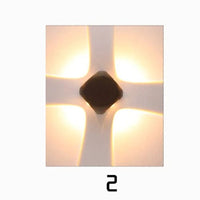 Applique murale extérieure LED moderne noir pour jardin | Marco Lucetti